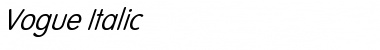 Download Vogue-Italic Regular Font Title Preview
