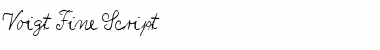 Download Voigt Fine Script Regular Font Title Preview