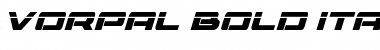 Download Vorpal Bold Italic Bold Italic Font Title Preview