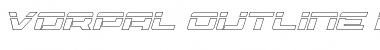 Download Vorpal Outline Italic Italic Font Title Preview