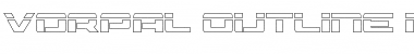 Download Vorpal Outline Regular Font Title Preview