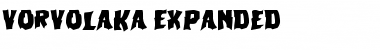 Download Vorvolaka Expanded Expanded Font Title Preview
