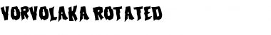 Download Vorvolaka Rotated Regular Font Title Preview