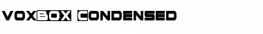 Download voxBOX Condensed Condensed Font Title Preview