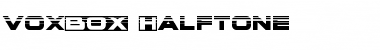 Download voxBOX Halftone Regular Font Title Preview