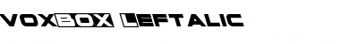Download voxBOX Leftalic Italic Font Title Preview