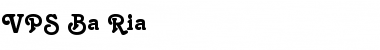 Download VPS Ba Ria Regular Font Title Preview