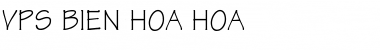 Download VPS Bien Hoa Hoa Regular Font Title Preview