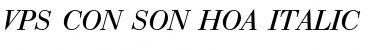 Download VPS Con Son Hoa Italic Font Title Preview