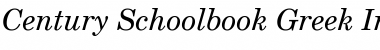 Download CentSchbkGreek BT Inclined Font Title Preview