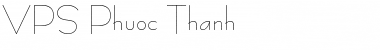 Download VPS Phuoc Thanh Normal Font Title Preview