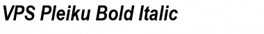 Download VPS Pleiku Bold Italic Font Title Preview