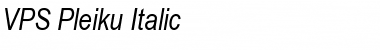 Download VPS Pleiku Italic Font Title Preview