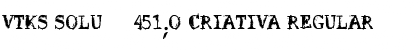 Download VTKS SOLUǃO CRIATIVA Regular Font Title Preview
