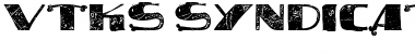 Download vtks syndicate Regular Font Title Preview