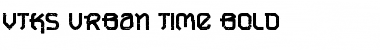 Download VTKS URBAN TIME bold Regular Font Title Preview