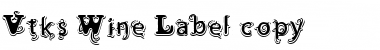 Download Vtks Wine Label Regular Font Title Preview