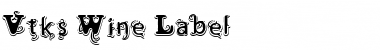 Download Vtks Wine Label Regular Font Title Preview