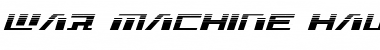 Download War Machine Halftone Italic Font Title Preview