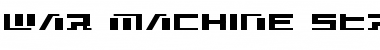 Download War Machine Straight Regular Font Title Preview