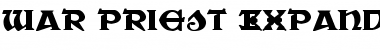 Download War Priest Expanded Expanded Font Title Preview