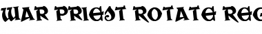 Download War Priest Rotate Regular Font Title Preview
