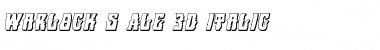 Download Warlock's Ale 3D Italic Italic Font
