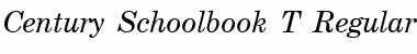 Download Century Schoolbook T Regular Font Title Preview