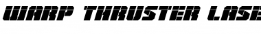 Download Warp Thruster Laser Italic Italic Font
