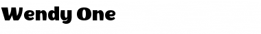 Download Wendy One Regular Font Title Preview