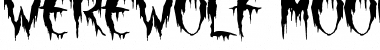 Download Werewolf Moon Regular Font Title Preview
