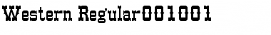 Download Western Regular001.001 Font Title Preview