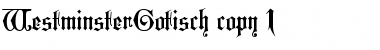 Download WestminsterGotisch Regular Font Title Preview