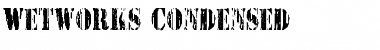 Download Wetworks Condensed Condensed Font Title Preview