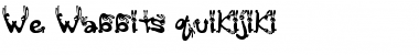 Download We_Wabbits_quikijiki Regular Font Title Preview