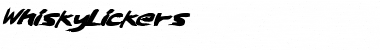 WhiskyLickers Regular Font Title Preview