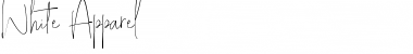 White Apparel Apparel Font Title Preview