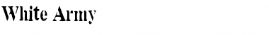 White Army Regular Font Title Preview