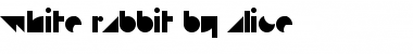 Download white rabbit Regular Font Title Preview