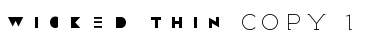 Download Wicked Thin Font Title Preview