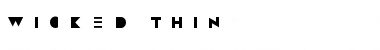 Download Wicked Thin Font Title Preview