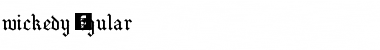 Download wickedy Regular Font Title Preview