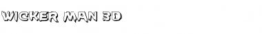 Download Wicker Man 3D Regular Font Title Preview