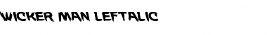 Download Wicker Man Leftalic Italic Font Title Preview