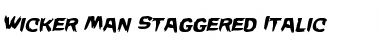 Download Wicker Man Staggered Italic Italic Font Title Preview