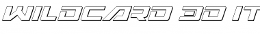 Download Wildcard 3D Italic Italic Font Title Preview