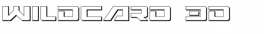 Wildcard 3D Regular Font Title Preview