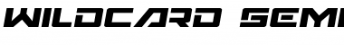 Download Wildcard Semi-Italic Semi-Italic Font Title Preview