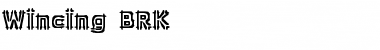 Download Wincing BRK Regular Font Title Preview