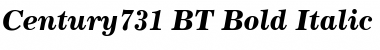 Download Century731 BT Bold Italic Font Title Preview